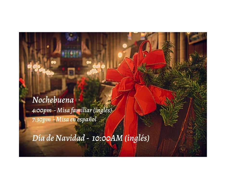 Christmas Mass Schedule In Spanish St Dominic Catholic Parish